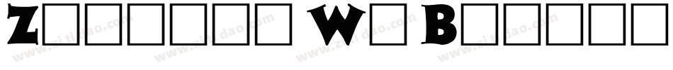 Zaleski Wd Bold字体转换